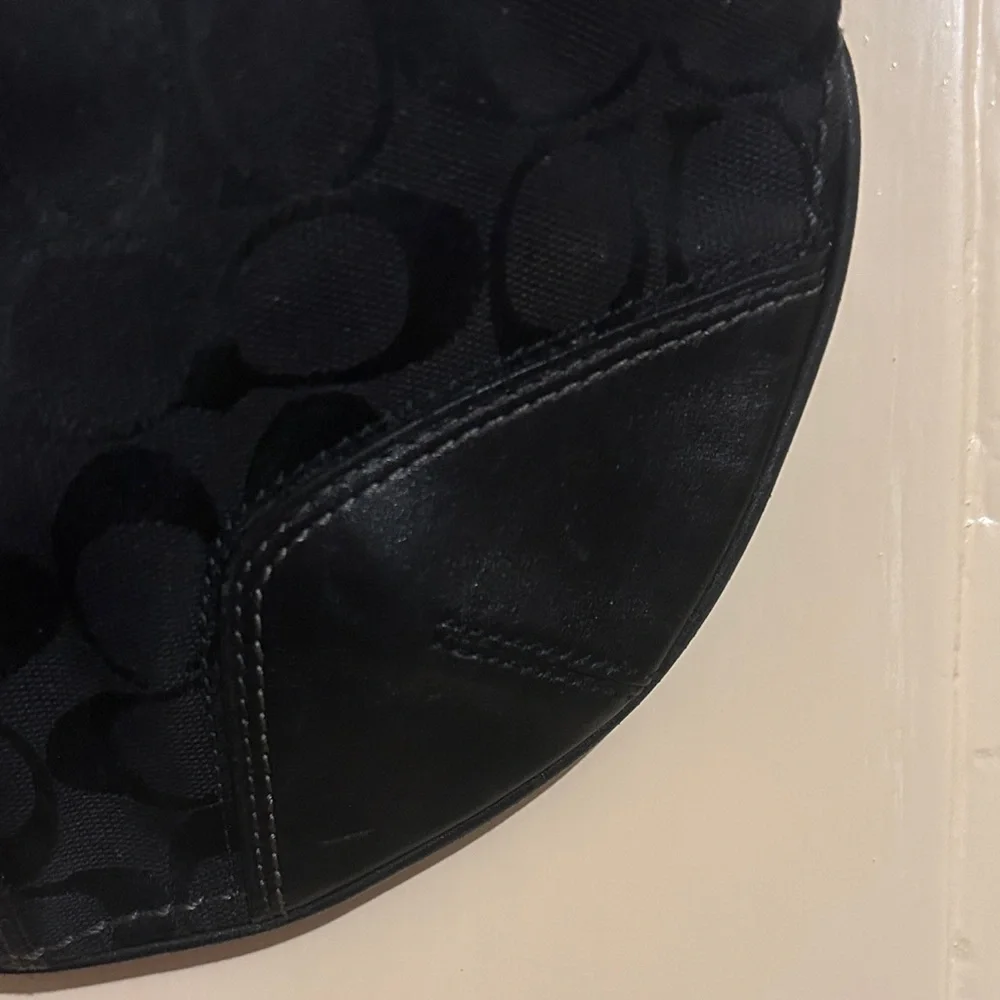 Coach Black Signature Hobo Bag - Picture 2 of 16